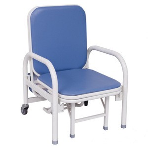 hospital furniture foldaway chair bed sleeper with pillow