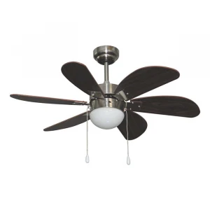 Hot European style energy saving indoor decorative pull chain ceiling fan with light