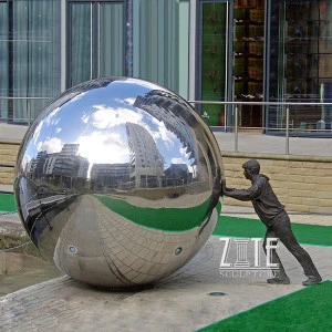 Hot Sale 304 large stainless steel ball sculpture