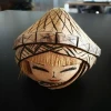 HOT SALE CARVING CRAFT COCONUT SHELL LITTLE GIRL HOME FURNISHING ORNAMENTS