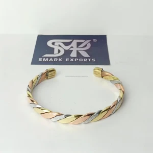 Hot Sale Copper Bracelet Arthritis Pain Relief Twisted Health Healing Copper Magnetic Therapy Cuff Bangle