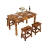 Hot Sale Factory Price Wooden Restaurant Table and Chair Set