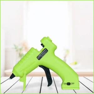 Hot Sale Factory Supply Green Color Cordless Small Hot Melt Glue Guns For Handicraft