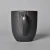 Import hot sale personalized black restaurant glazed porcelain mug for milk water cereal from China