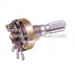 Hot sale plastic knob dual gang rotary potentiometer with led light