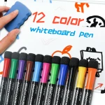 Hot sales 12 colors office and school style high quality non-toxic  dry erase marker magnetic low odor whiteboard marker pen