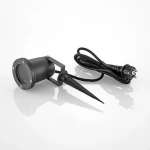 hot sell aluminum black cob garden spike light outdoor