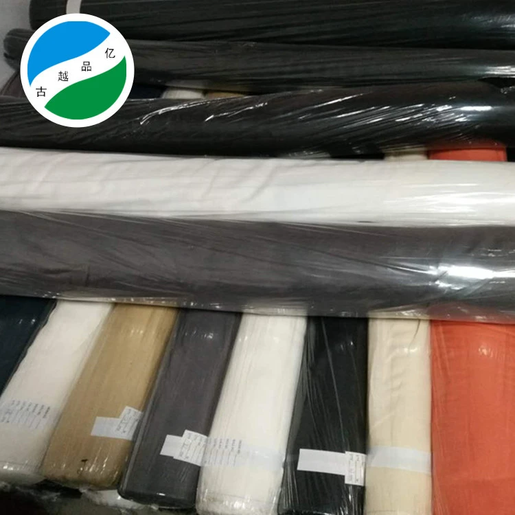 Hot selling fabric Linen plain dyed stock fabric in keqiao