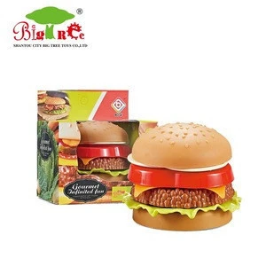 hot selling hamburger toy plastic kitchen play toy for kids