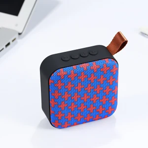 Hot selling mobile MP3 player speaker wireless blue tooth speaker fabric portable mini box loud speaker outdoor cloth box