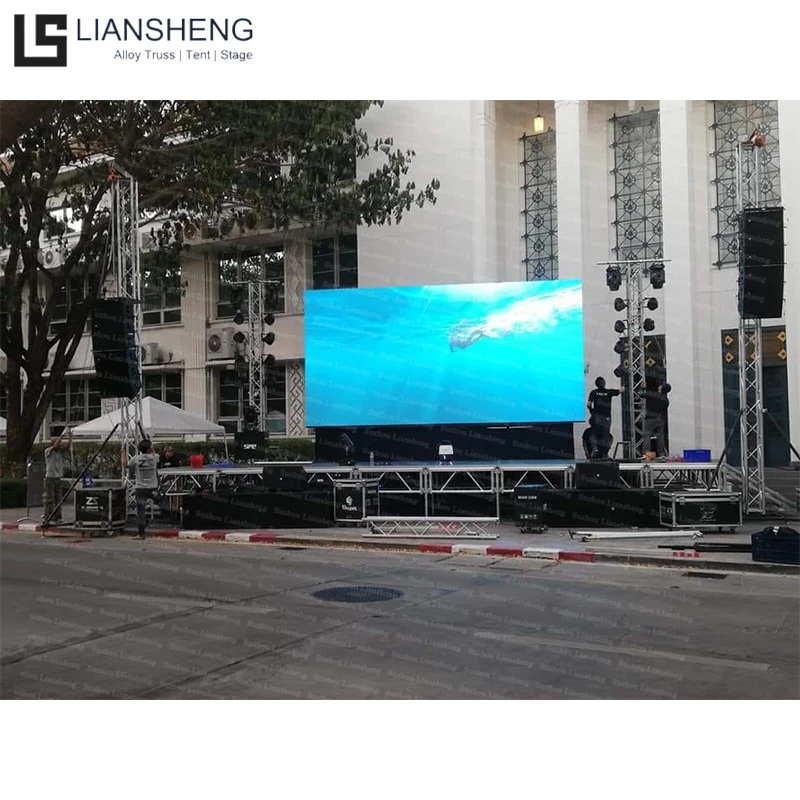 Hot Selling Outdoor Event Speech Display With Tent Roof System Frame Truss Structure Aluminum Portable Stage