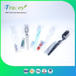 disposable travel toothbrush with toothpaste inside