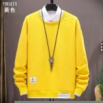hotsale least design fashion long sleeve 100% cotton round neck autumn winter mens shirt