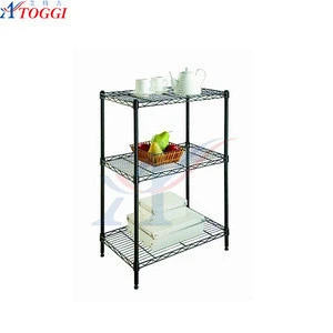 household adjustable foldable wire shelving with casters