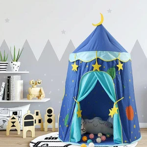 Indoor Outdoor Beach Toy Girls Boys Baby Gift Large Moon Stars Children Play Tent Kids Foldable Pop Up Castle Playhouse