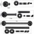 Import Industrial Pipe Bathroom Hardware Fixture Set Heavy Duty DIY Wall Mount Accessories Kit Includes Robe Hook from China