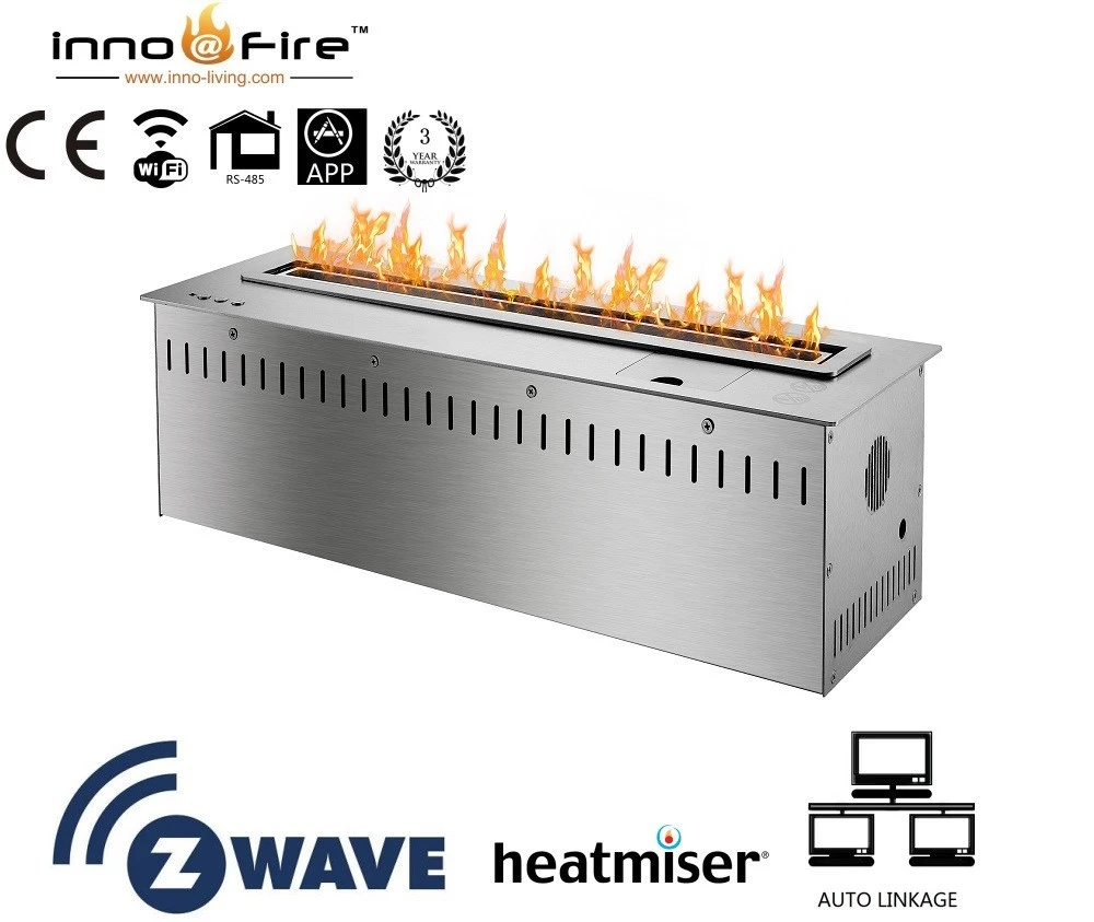 Inno living fire 1.2 M 48 inch wall insert electric remote control bio ethanol fireplace fireplaces