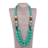 Jewelry Trends Fashion Wooden Beads Artificial Chain Necklace Bead Chain  Necklace Jewelry