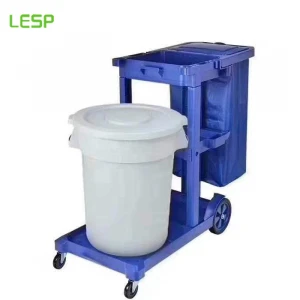 JH-011public places Hospital Cleaning Trolley with cleaning products Multifunctional Housekeeping Maid Janitor Cart