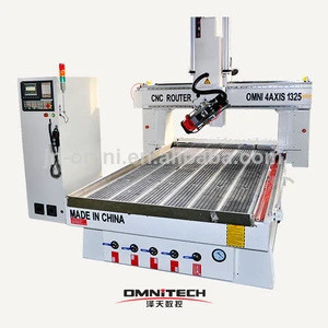Jinan New 4-axis cutter head high precision cnc wood router