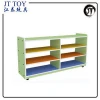 JT17-5505 Baby toys books wooden distinguish rack for school kindergarten furniture