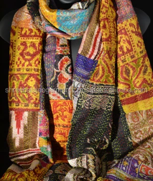 Kantha Silk Handmade Vintage Scarf