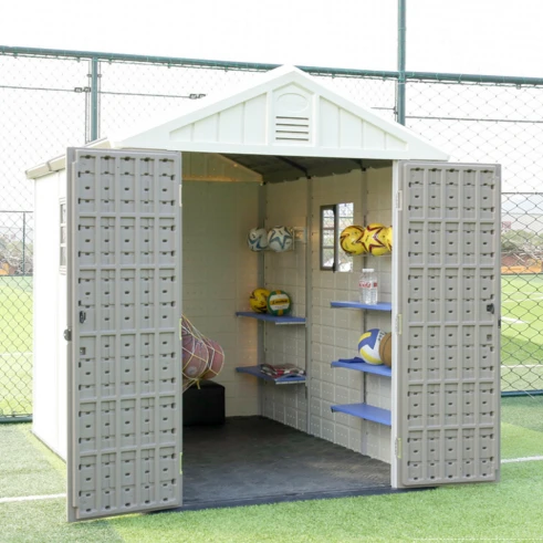 KINYING brand modern outdoor plastic shed garden storage