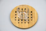 Kitchen Heat Resistant Table Mat Hot Pad Trivet Natural Bamboo Wood Coasters