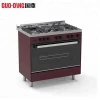 Kitchen professional electric oven 4 burner gas cooking range prices