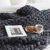 Import Knitted Blanket Weaving Blanket Mat Throw Chair Decor Warm Yarn Knitted Blanket Home Decor from China