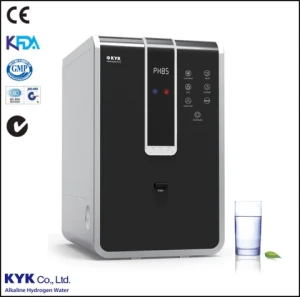 Korea KYK 707/Auto-hide water tap machine/High Quality Alkaline Water Ionizer maker/4 Plates Hot and cold water dispenser