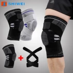 KS-2116#Comfortable knee brace Adjustable Silicone sports bind knee sleeve support