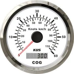 KUS 85mm Marine Boat Vessel Motorcycle GPS Speedometer 60Knots With COG Function