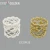 Import lace napkin ring cotton crochet napkin ring made by crochet from China