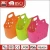 Import Lady plastic PE material supermarket felt plastic shopping basket from China
