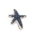Import Lady shiny starfish top clip hairpin alloy rhinestone starfish hairpin for girls from China