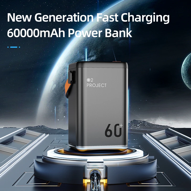 Large capacity battery 60000mah power bank pd fast charge powerbank