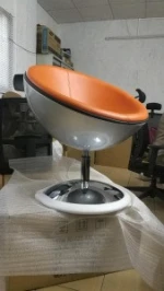 large size plastic half moon bar chair