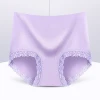 Latest design New Mid-high Waist Sexy Women Panties High Quality Pure Cotton Fabric Ladies Sexy Lace Underwear