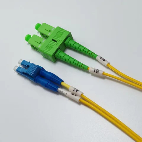 Buy Lc/upc-sc/apc Connector Singlemode 9/125 Duplex Fiber Optic Patch ...