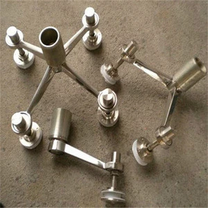 Leading manufacturer of 316 Stainless Steel mirror polish Casting Glass Spider for three arms