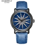 Leather Strap Men Quartz Watch Wrist watches  Analog Mens  sport Watch