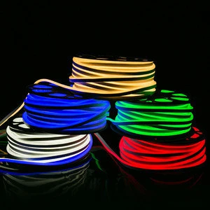 LED commercial neon light strip 14*26mm 24v/12v 120leds/meter SMD2835 waterproof flexible neon flex rope light
