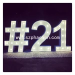 Led decoration marquee number light for birthday party, 1st birthday number for party supplies