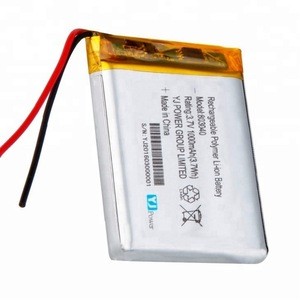 li-ion 803040 3.7v 1000mah rechargeable lithium polymer battery