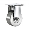 light duty furniture caster top plate fitting trolly casters double wheels stainless steel caster