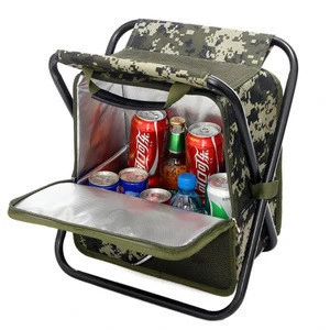 Light weight portable BackpacK Cooler Chair Collapsible Camping Bench Picnic Bag chair