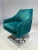 Import Living room stainless steel velvet  arm swivel chair from China