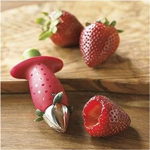 Lixsun Fruit Vegetable Tools Kitchen Use Strawberry Tomato Stem Remover Strawberry Corer Strawberry Huller