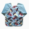 Long Sleeved Baby Bib Waterproof Bibs With Pocket For 1 To 3 Years